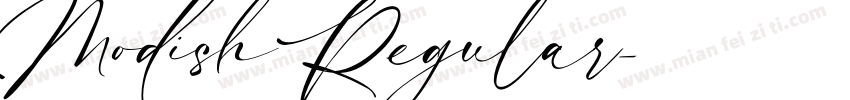 Modish Regular字体转换